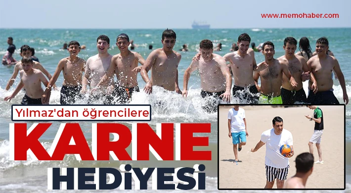  Yılmaz'dan öğrencilere karne hediyesi