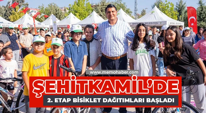 Şehitkamil’de 2. etap bisiklet dağıtımları başladı