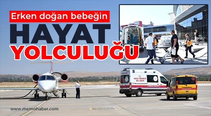 Yenidoğan bebek, ambulans uçakla Gaziantep'ten İstanbul'a sevk edildi