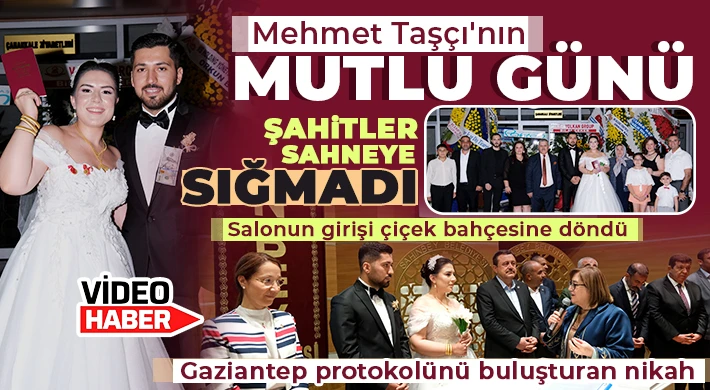 Gaziantep protokolünü buluşturan nikah 