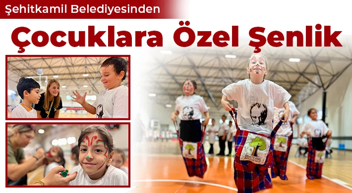 Şehitkamil Belediyesinden çocuklara özel şenlik