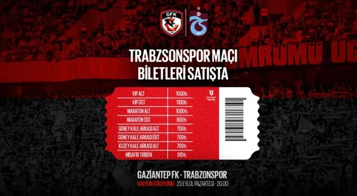 Trabzonspor maçı biletleri satışta