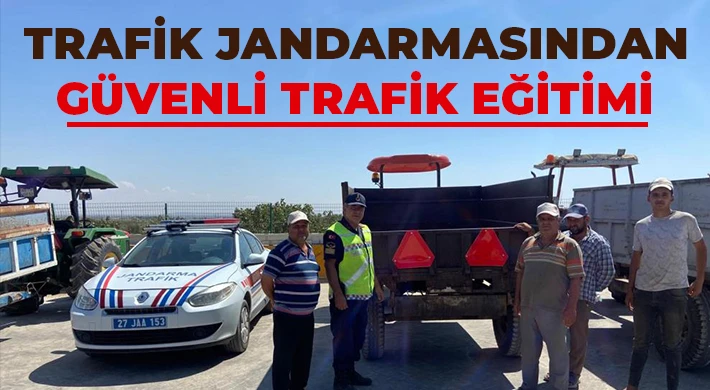 Trafik jandarmasından güvenli trafik eğitimi