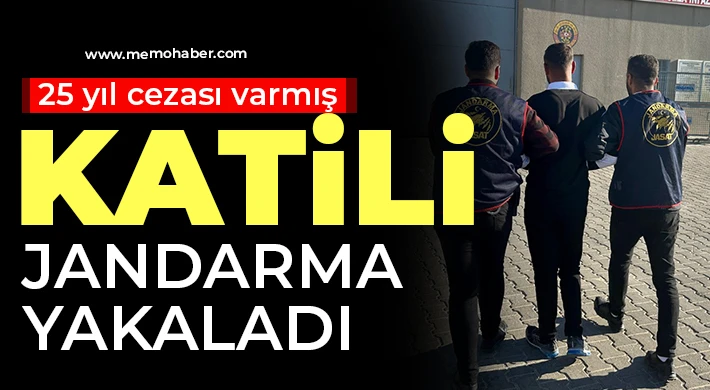 25 yıl cezası varmış! Katili Jandarma yakaladı 