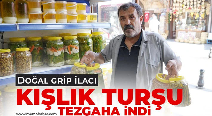 Doğal grip ilacı kışlık turşu tezgaha indi