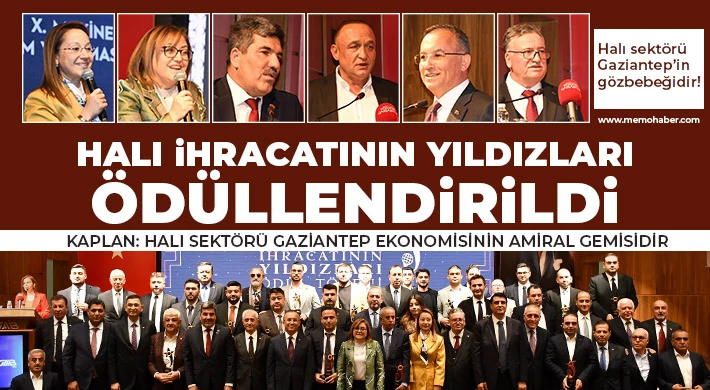 Halı İhracatının Yıldızları Ödüllendirildi