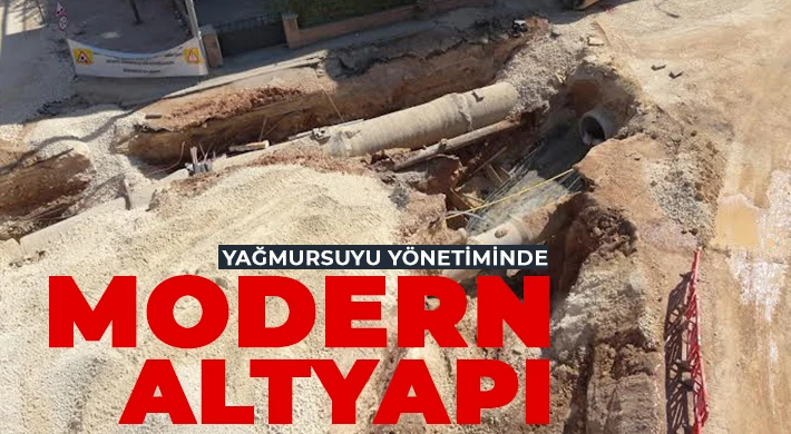 Çağdaş Mahallesinde yağmur suyu sorunu için kalıcı çözüm