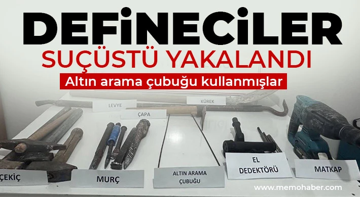 Gaziantep'te defineciler suçüstü yakalandı 