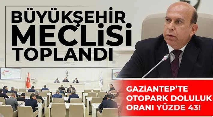 Gaziantep’te Otopark Doluluk Oranı Yüzde 43!