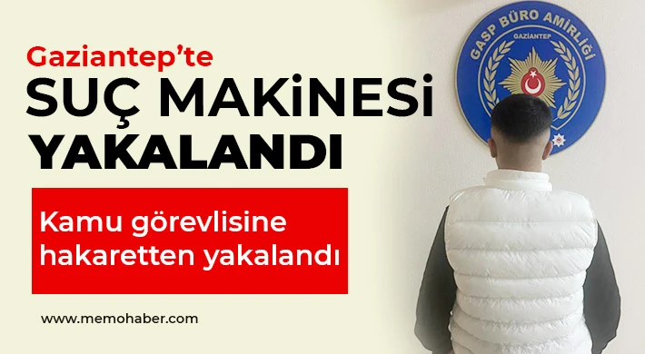 Kamu görevlisine hakaretten yakalandı