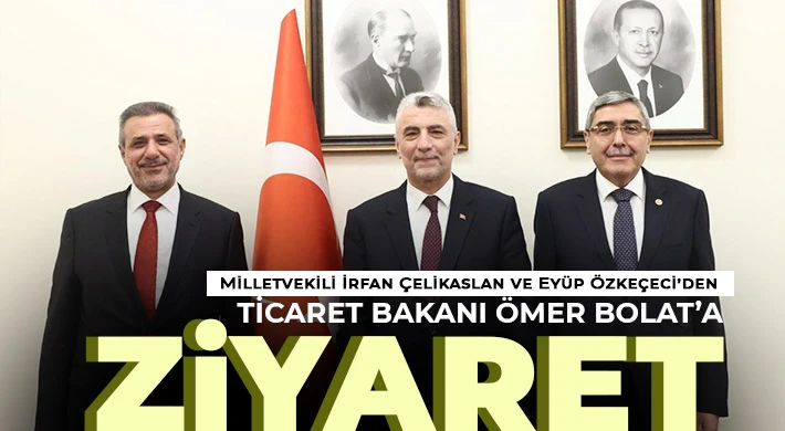 Milletvekili Çelikaslan ve Özkeçeci'den Bakan Bolat'a ziyaret