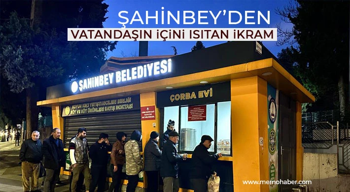 Şahinbey’den vatandaşın içini ısıtan ikram