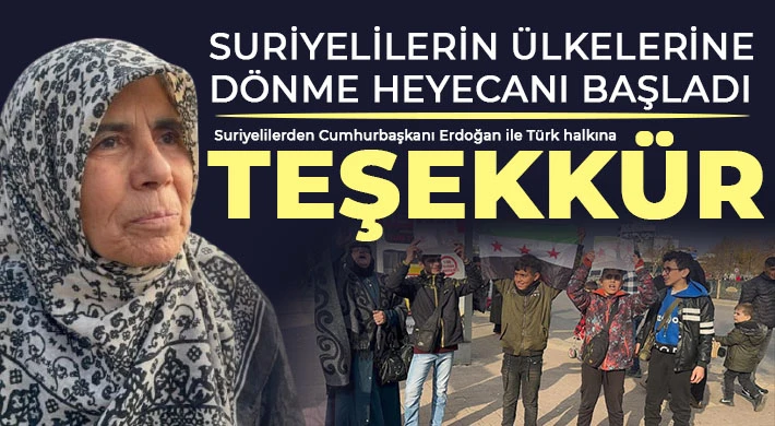  Suriyelilerin ülkelerine dönme heyecanı başladı