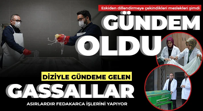 Yakınlarının bile yaklaşamadığı cenazeleri son yolculuklarına hazırlıyorlar