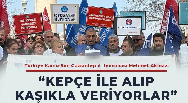 Akmaz: Kepçe ile Alıp Kaşıkla Veriyorlar