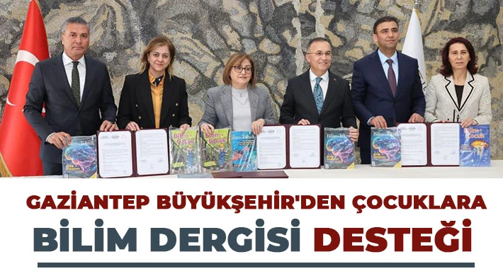 Gaziantep Büyükşehir'den çocuklara bilim dergisi desteği