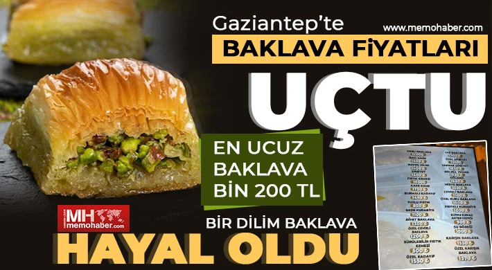 Gaziantep'te Baklava Fiyatları Uçtu!