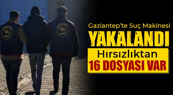 Gaziantep’te Suç makinesi yakalandı