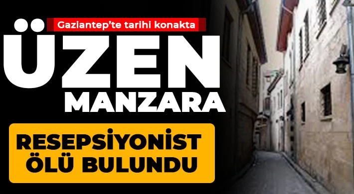 Gaziantep'te tarihi konakta üzen manzara