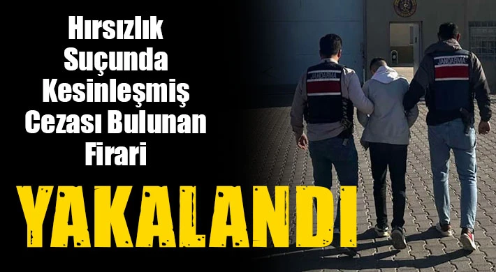 Hırsızlık suçunda kesinleşmiş cezası bulunan firari yakalandı