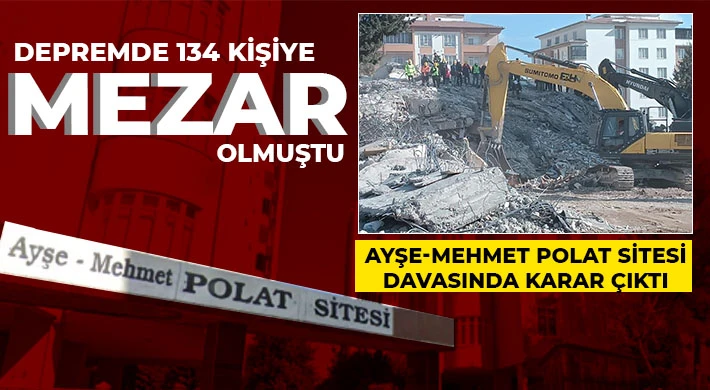  Sanık müteahhide 21 yıl 9 ay, sanık mimara ise 12 yıl ceza verildi