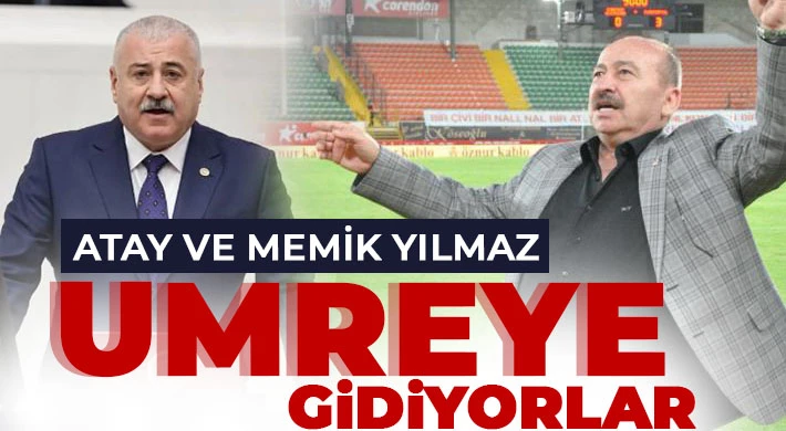 Atay ve Memik Yılmaz Umreye gidiyorlar