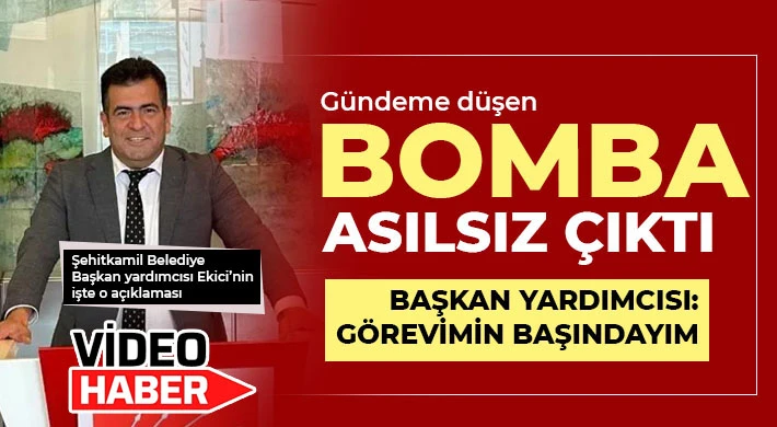 Başkan yardımcısı: Görevimin başındayım