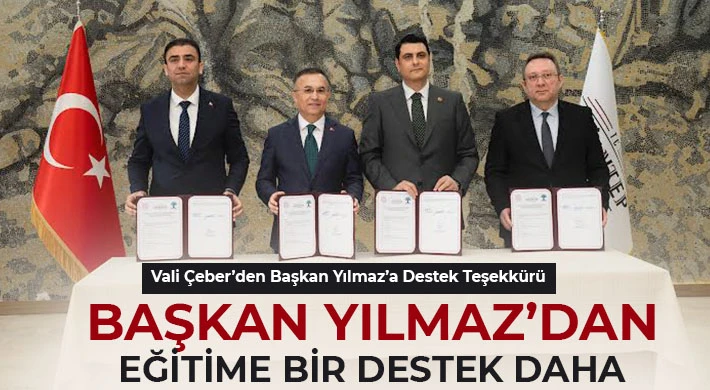 Başkan Yılmaz'dan eğitime bir destek daha