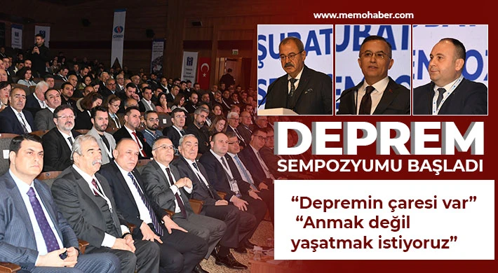 Deprem sempozyumu başladı