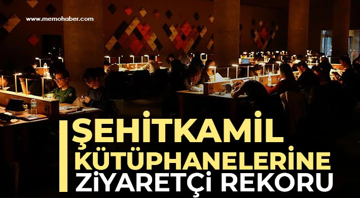 Şehitkamil Kütüphanelerine Ziyaretçi Rekoru