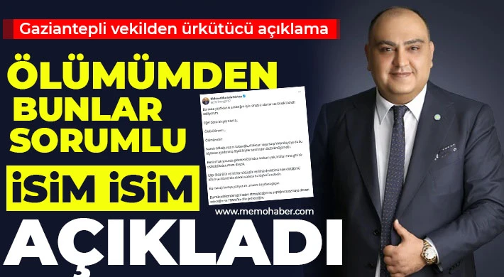 Gaziantepli vekilden ürkütücü açıklama