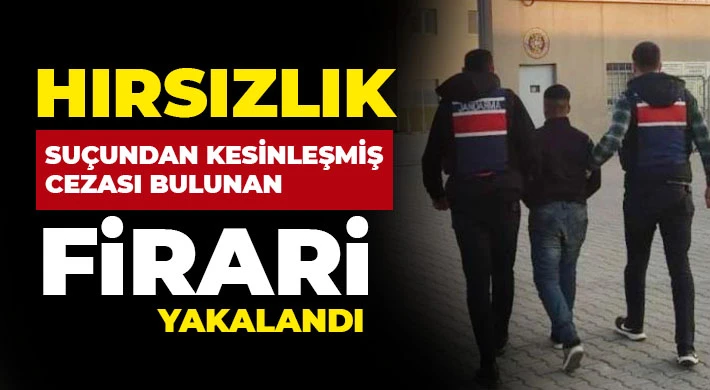 Hırsızlık suçundan kesinleşmiş cezası bulunan firari yakalandı