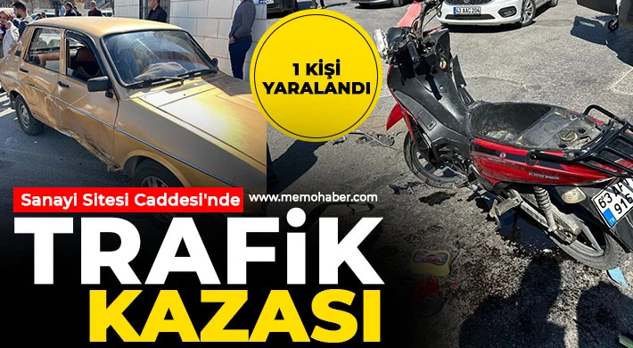 Nizip Sanayi Sitesi Caddesi'nde Trafik Kazası: 1 Kişi Yaralandı