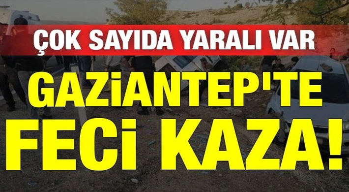 Gaziantep'te feci kaza! Biri ağır 4 yaralı