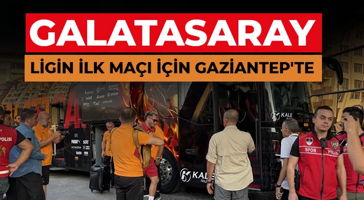 Galatasaray'a, Gaziantep'te coşkulu karşılama