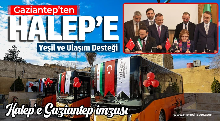 Gaziantep’ten Halep’e Dostluk Protokolü: Yeşil Alan ve Ulaşım Projesi