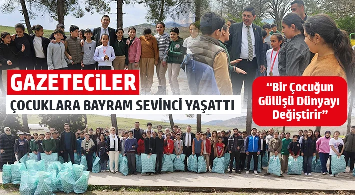 Gazeteciler, çocuklara bayram sevinci yaşattı
