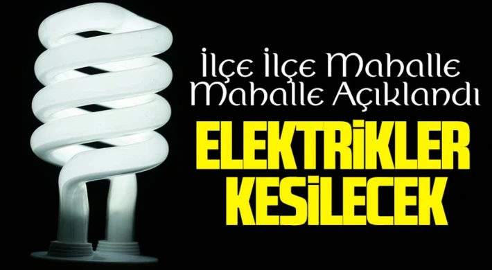 Gaziantep'te 9 Mart'ta Elektrik Kesintisi Olacak Yerler