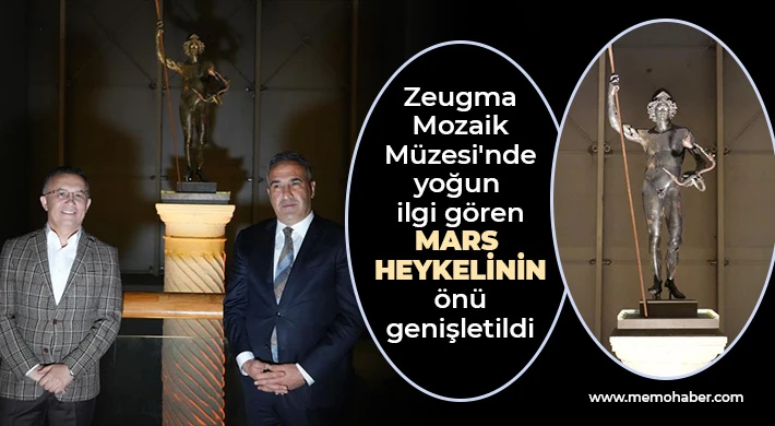 Ziyaretçilerin ilgi odağı Mars heykeline balkonlu çözüm