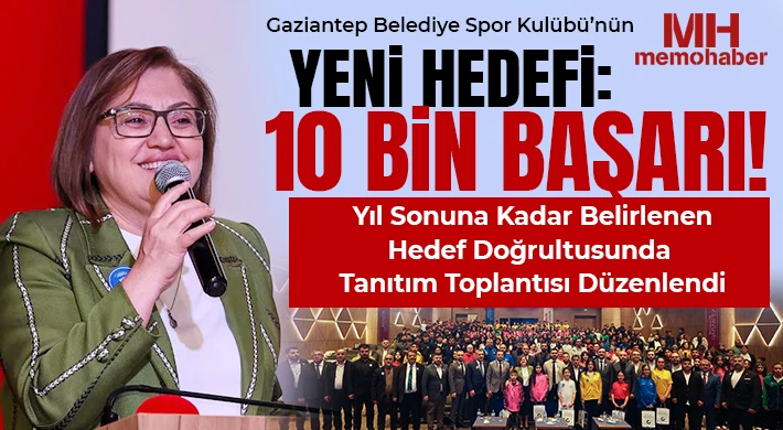 Gaziantep Belediye Spor Kulübü’nün Yeni Hedefi: 10 Bin Başarı!