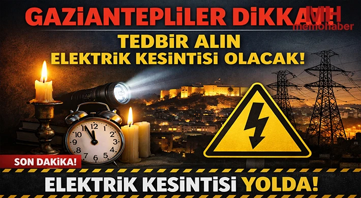 Gaziantep'te 28 Nisan da Elektrik Kesintisi Olacak Yerler