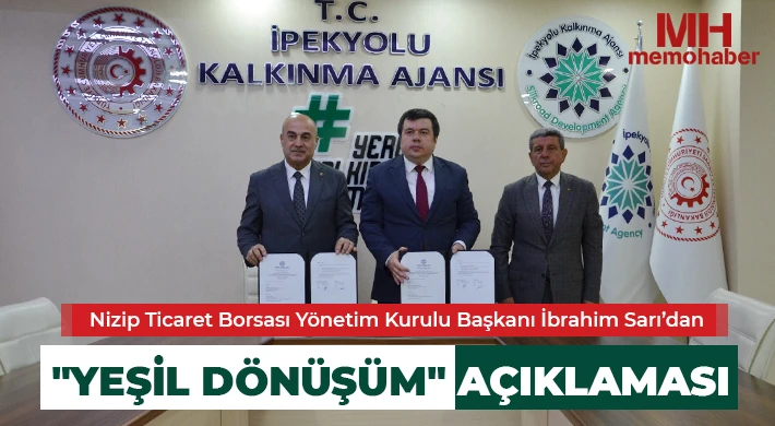 NTB Yönetim Kurulu Başkanı İbrahim Sarı’dan "Yeşil Dönüşüm" Açıklaması