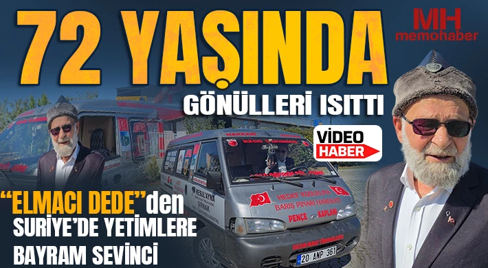 “Elmacı Dede”den Suriye’de Yetimlere Bayram Sevinci: 72 Yaşında Gönülleri Isıttı