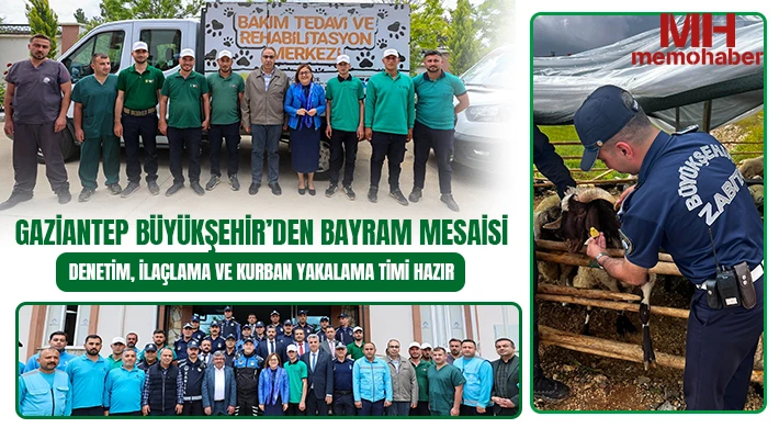 Gaziantep Büyükşehir’den bayram mesaisi