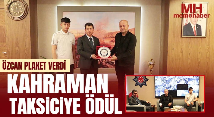 Kahraman taksiciye ödül