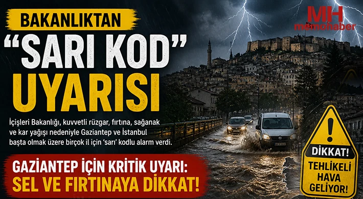 Kar, Sağanak, Fırtına Geliyor! Gaziantep Dahil Çok Sayıda İl Alarmda