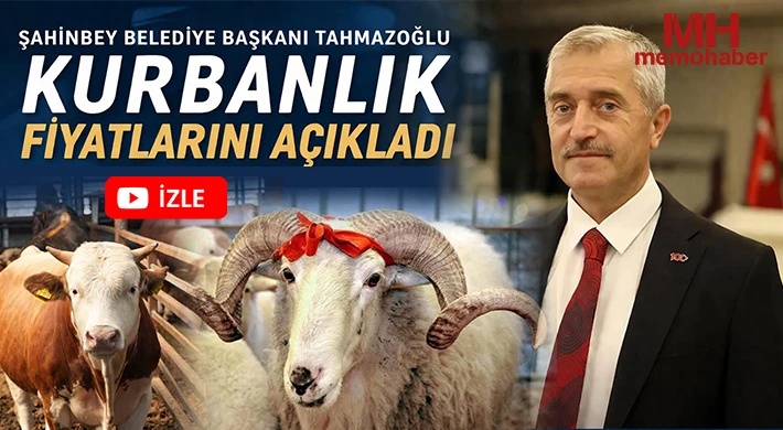 Tahmazoğlu kurbanlık fiyatlarını açıkladı 