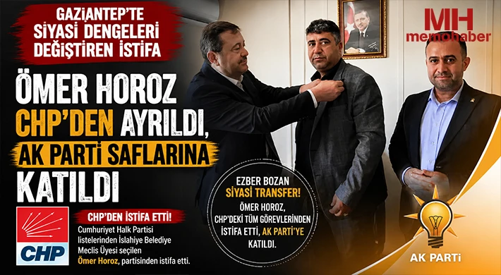 CHP'de Şok İstifa! Meclis Üyesi AK Parti'ye Geçti
