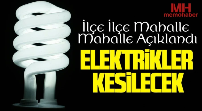 Gaziantep'te 31 Temmuz'da Elektrik Kesintisi Olacak Yerler