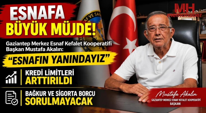 Başkan Mustafa Akalın: Esnafın yanındayız Kredi limitleri arttırıldı!